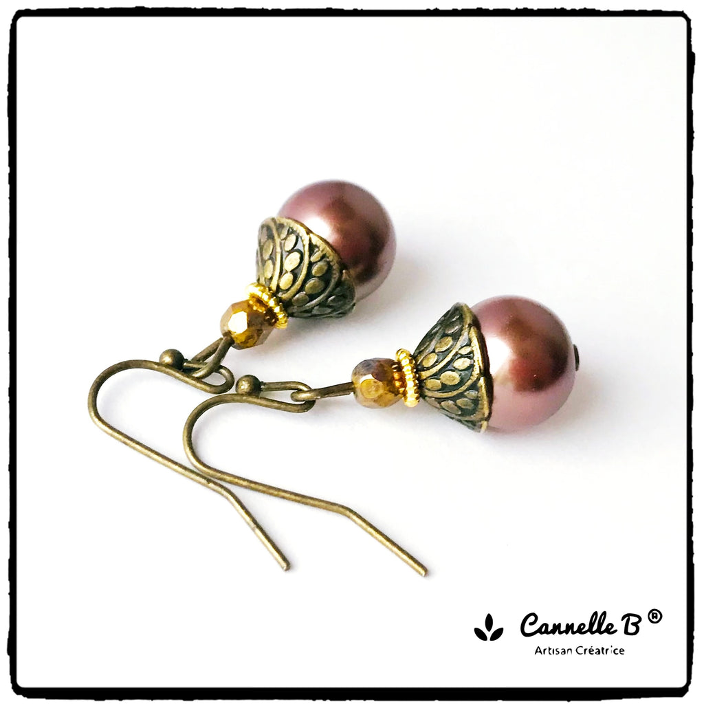 boucles d'oreilles casual chic courtes, bijou femme made in france